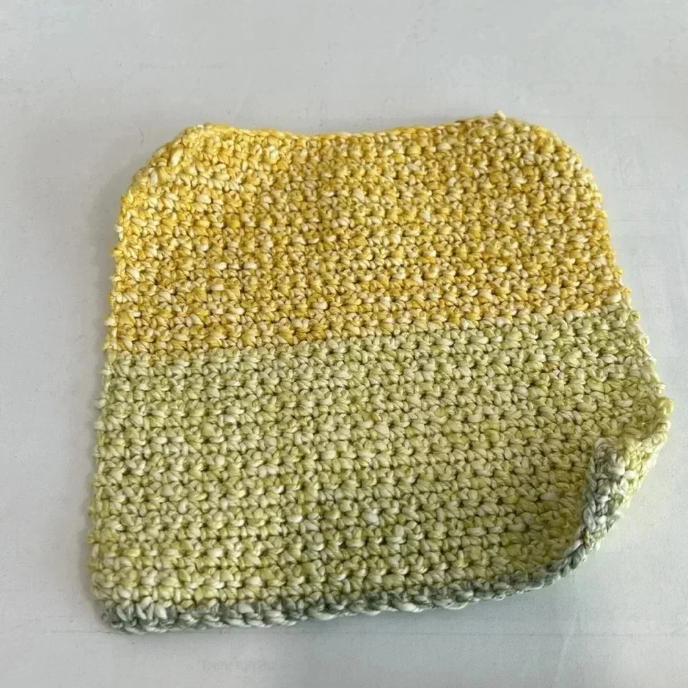Hand Crocheted Washcloth/Dishcloth - Set of 3